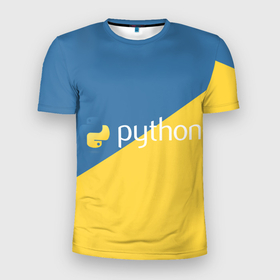 Мужская футболка 3D спортивная с принтом Python , 100% полиэстер с улучшенными характеристиками | приталенный силуэт, круглая горловина, широкие плечи, сужается к линии бедра | python | змея | код | кодеры | пайтон | питон | питонист | программист | программисты | программный код | фреймворк | язык программирования | яп