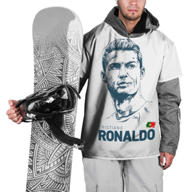 Накидка на куртку 3D с принтом Криштиану Роналду , 100% полиэстер |  | cristiano ronaldo | fc juventus | криштиану роналду | фк ювентус | футбол | футболист