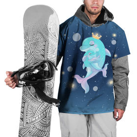 Накидка на куртку 3D с принтом Два дельфина в Санкт-Петербурге, 100% полиэстер |  | Тематика изображения на принте: cute | dolphin | два дельфина | дельфин | дельфинами | милый | мир | подводный