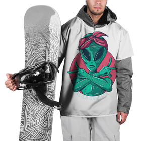 Накидка на куртку 3D с принтом Инопланетный Преступник в Екатеринбурге, 100% полиэстер |  | alien | гангстер | зелёные человечки | зелёный человечек | инопланетянин | марсианин | пришелец | чужой