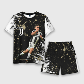 Мужской костюм с шортами 3D с принтом Juventus: Пауло Дибала. ,  |  | cr7 | juve | juventus | paulo dybala | ronaldo | пауло дибала | роналдо | ювентус