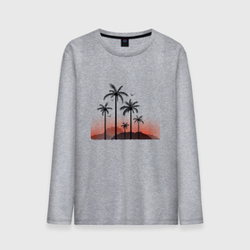 Мужской лонгслив хлопок с принтом palm tree в Белгороде, 100% хлопок |  | beach | ocean | palm trees | sea | summer | sun | sunset | vacation | закат | лето | море | океан | отдых | отпуск | пальмы | пляж | солнце