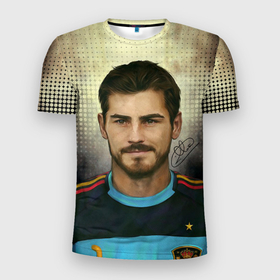 Мужская футболка 3D спортивная с принтом Iker Casillas в Тюмени, 100% полиэстер с улучшенными характеристиками | приталенный силуэт, круглая горловина, широкие плечи, сужается к линии бедра | casillas | football | iker | iker casillas | porto | real | real madrid | vdkarsvet | икер | икер касильяс | касильяс | потру | реал | реал мадрид | футбол
