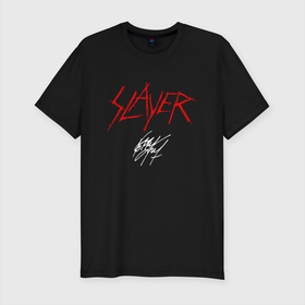 Мужская футболка хлопок Slim с принтом Slayer: Kerry King , 92% хлопок, 8% лайкра | приталенный силуэт, круглый вырез ворота, длина до линии бедра, короткий рукав | groove | kerry king | metall | rock | slayer | trash