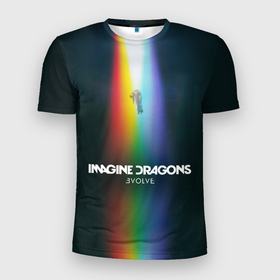 Мужская футболка 3D спортивная с принтом Imagine Dragons Evolve в Белгороде, 100% полиэстер с улучшенными характеристиками | приталенный силуэт, круглая горловина, широкие плечи, сужается к линии бедра | Тематика изображения на принте: believer | dan reynolds | dragons | evolve | imagine | indie | pop | rock | имежин дрэгонс | инди | поп | рок