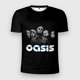 Мужская футболка 3D спортивная с принтом OASIS в Белгороде, 100% полиэстер с улучшенными характеристиками | приталенный силуэт, круглая горловина, широкие плечи, сужается к линии бедра | Тематика изображения на принте: группы | музыка | оазис | рок