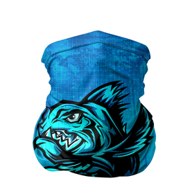Бандана-труба 3D с принтом Пиранья в Белгороде, 100% полиэстер, ткань с особыми свойствами — Activecool | плотность 150‒180 г/м2; хорошо тянется, но сохраняет форму | fish | piranha | живность | морская | на синем | пиранья | рыба