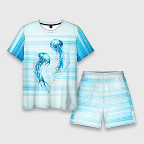 Мужской костюм с шортами 3D с принтом Медузы в Тюмени,  |  | jellyfish | medusa | жители | медуза | медузы | морские | океан