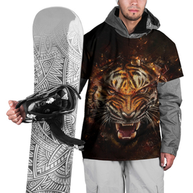 Накидка на куртку 3D с принтом ЯРОСТЬ ТИГРА , 100% полиэстер |  | animal | beast | cat | hunter | tiger | агрессия | брутальность | животные | звери | клыки | кошки | охотник | пасть | природа | рев | тигр | хищник | царь