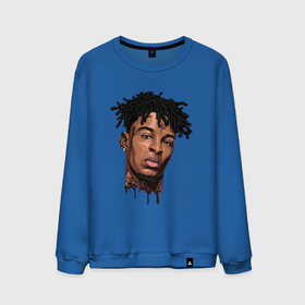 Мужской свитшот хлопок с принтом 21 Savage в городе Новоалтайск, 100% хлопок |  | 21 savage | music | rap | savage | ярость