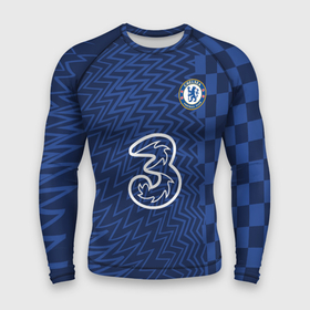 Мужской рашгард 3D с принтом FC Chelsea  Home Vapor Match Shirt (2021 22) ,  |  | 0x000000123 | chelsea | goalkeeper | stamford bridge | вернер | вратарь | канте | стамфорд бридж | челси