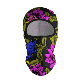 Балаклава 3D с принтом Цветочный Паттерн в Петрозаводске, 100% полиэстер, ткань с особыми свойствами — Activecool | плотность 150–180 г/м2; хорошо тянется, но при этом сохраняет форму. Закрывает шею, вокруг отверстия для глаз кайма. Единый размер | Тематика изображения на принте: blue | flower | flowers | green | nature | pattern | purple | spring | summer | весна | ветви | ветки | заросли | зеленый | лаза | лето | листва | листья | орнамент | паттерн | природа | синий | узор | фауна | фиолетовый | флора | цветок