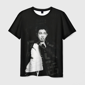 Мужская футболка 3D с принтом Namjoon black в Екатеринбурге, 100% полиэфир | прямой крой, круглый вырез горловины, длина до линии бедер | bts | pop | битиэс | бтс | ви | джей хоуп | джонгук | корейцы | музыка | поп | попса | рм | чимин | чин сюги