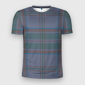 Мужская футболка 3D спортивная с принтом Шотландская клетка, тартан в Тюмени, 100% полиэстер с улучшенными характеристиками | приталенный силуэт, круглая горловина, широкие плечи, сужается к линии бедра | абстракт | геометрия | квадрат | килт | тартан | шотландская клетка