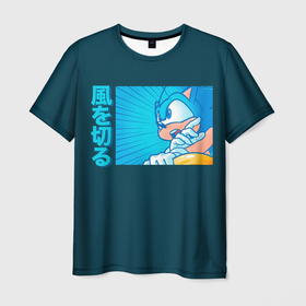 Мужская футболка 3D с принтом Sonic alert в Екатеринбурге, 100% полиэфир | прямой крой, круглый вырез горловины, длина до линии бедер | Тематика изображения на принте: sonic | доктор эггман | ёж | ёж шедоу | ехидна наклз | майлз прауэр | соник | тейлз | эми роуз