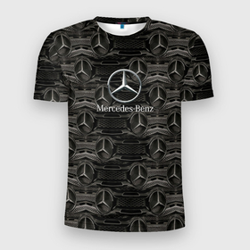 Мужская футболка 3D спортивная с принтом Mercedes-Benz в Екатеринбурге, 100% полиэстер с улучшенными характеристиками | приталенный силуэт, круглая горловина, широкие плечи, сужается к линии бедра | auto | mercedes benz | sport | авто | автомобили | автомобиль | автомобильные | бренд | внедорожники | легковые | марка | спорт