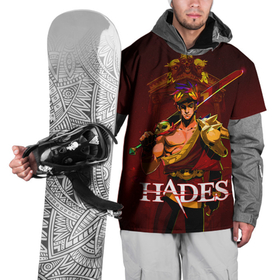 Накидка на куртку 3D с принтом Zagreus Hades в Санкт-Петербурге, 100% полиэстер |  | Тематика изображения на принте: hades | roguelike | zagreus | бесконечные круги ада | загрей | компьютерная игра | мифология | сын аида