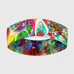 Повязка на голову 3D с принтом ЯРКИЕ КРАСКИ в Санкт-Петербурге,  |  | butterfly | color | flower | rainbow | summer | бабочки | брызги | краски | лето | радуга | цвета | цветы