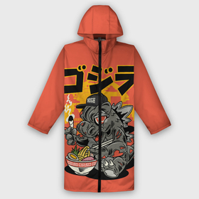 Дождевик унисекс 3D с принтом ГОДЗИЛЛА КУШАЕТ в городе Новоалтайск,  |  | anime | casual | dino | food | funny | gojira | japan | ramen | аниме | годзилла | динозавр | еда | иероглифы | мультфильм | прикольные | рамен | смешные | япония