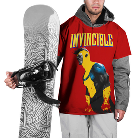 Накидка на куртку 3D с принтом Неуязвимый в Новосибирске, 100% полиэстер |  | allen | invincible | omni man | omniman | superhero | алиен | аллен | инвинсибл | неуязвимый | омнимэн | супергерои