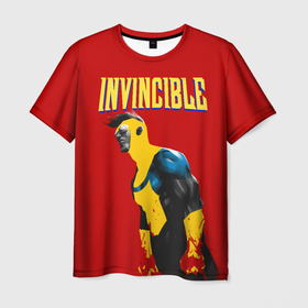Мужская футболка 3D с принтом Неуязвимый в Белгороде, 100% полиэфир | прямой крой, круглый вырез горловины, длина до линии бедер | Тематика изображения на принте: allen | invincible | omni man | omniman | superhero | алиен | аллен | инвинсибл | неуязвимый | омнимэн | супергерои
