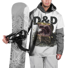 Накидка на куртку 3D с принтом D&D | Мимик-сундук | ДнД в Екатеринбурге, 100% полиэстер |  | dd | dungeons and dragons | днд | мимик | подземелья и драконы | сундук
