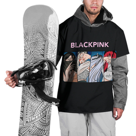 Накидка на куртку 3D с принтом Hide eyes | Blackpink в Петрозаводске, 100% полиэстер |  | black pink | blackpink | pop | блэк пинк | ким дженни | ким джи су | корейцы | лалиса манобан | музыка | поп | попса | розэ