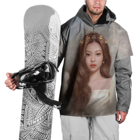 Накидка на куртку 3D с принтом Дженни маслом в Кировске, 100% полиэстер |  | black pink | blackpink | pop | блэк пинк | ким дженни | ким джи су | корейцы | лалиса манобан | музыка | поп | попса | розэ