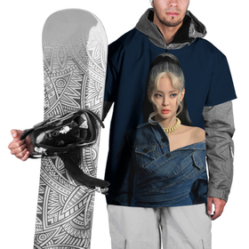 Накидка на куртку 3D с принтом Jennie jeans в Санкт-Петербурге, 100% полиэстер |  | Тематика изображения на принте: black pink | blackpink | pop | блэк пинк | ким дженни | ким джи су | корейцы | лалиса манобан | музыка | поп | попса | розэ