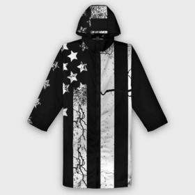 Дождевик унисекс 3D с принтом ЗВЕЗДНО ПОЛОСАТЫЙ в городе Новоалтайск,  |  | america | black | dark | flag | graffiti | star | usa | white | америка | белый | граффити | звезды | полосы | ретро | стена | сша | флаг | черный