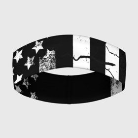 Повязка на голову 3D с принтом ЗВЕЗДНО ПОЛОСАТЫЙ в Кировске,  |  | america | black | dark | flag | graffiti | star | usa | white | америка | белый | граффити | звезды | полосы | ретро | стена | сша | флаг | черный