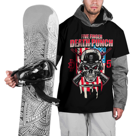 Накидка на куртку 3D с принтом 5FDP | Five Finger Death Punch , 100% полиэстер |  | 5fdp | america | death | ffdp | finger | five | hard | metal | music | punch | rock | skull | states | united | usa | америка | метал | музыка | рок | сша | хард | череп
