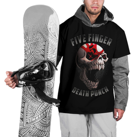 Накидка на куртку 3D с принтом Five Finger Death Punch | 5FDP в Екатеринбурге, 100% полиэстер |  | Тематика изображения на принте: 5fdp | america | death | ffdp | finger | five | hard | metal | music | punch | rock | skull | states | united | usa | америка | метал | музыка | рок | сша | хард | череп