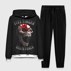 Мужской костюм 3D (с толстовкой) с принтом Five Finger Death Punch | 5FDP в Петрозаводске,  |  | 5fdp | america | death | ffdp | finger | five | hard | metal | music | punch | rock | skull | states | united | usa | америка | метал | музыка | рок | сша | хард | череп