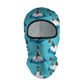 Балаклава 3D с принтом Пингвины в Петрозаводске, 100% полиэстер, ткань с особыми свойствами — Activecool | плотность 150–180 г/м2; хорошо тянется, но при этом сохраняет форму. Закрывает шею, вокруг отверстия для глаз кайма. Единый размер | море | морские | океан | пингвин | пингвинчик | пингвины | плавники акул
