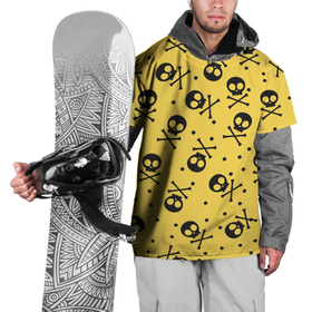 Накидка на куртку 3D с принтом Череповый фон | Черепа в Тюмени, 100% полиэстер |  | skull | голова | кости | скелет | череп | черепа