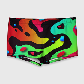 Мужские купальные плавки 3D с принтом Неон в Курске, Полиэстер 85%, Спандекс 15% |  | абстракция | краски | неон | палитра | пятна | текстура | цвета