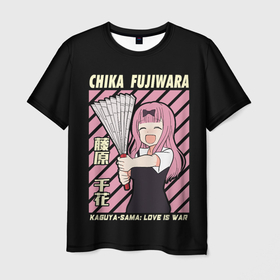 Мужская футболка 3D с принтом Chika Fujiwara в Новосибирске, 100% полиэфир | прямой крой, круглый вырез горловины, длина до линии бедер | ahegao | anime | chika | fujiwara | girl | girls | is | kaguya | love | sama | senpai | waifu | war | аниме | ахегао | в | вайфу | войне | госпожа | девушка | кагуя | как | любви | манга | на | семпай | сенпай | тян | тяночка | чика
