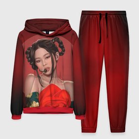 Мужской костюм 3D (с толстовкой) с принтом Дженни BLACKPINK в Ухте,  |  | black pink | blackpink | pop | блэк пинк | ким дженни | ким джи су | корейцы | лалиса манобан | музыка | поп | попса | розэ