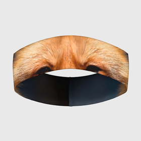 Повязка на голову 3D с принтом Хитрая лисица в Тюмени,  |  | fox | foxy | животное | звери | лиса | лисенок | лисичка | милая | рыжая | фокс
