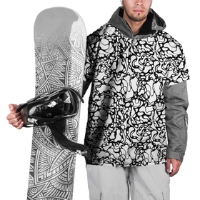 Накидка на куртку 3D с принтом Абстрактная жидкость в Екатеринбурге, 100% полиэстер |  | абстрактный | вода | геометрический | геометрия | дырки | жидкость | нейрографика | петли | плазма | пузыри | пятна | черно белый