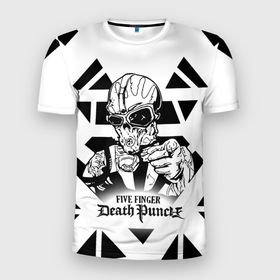 Мужская футболка 3D спортивная с принтом Five Finger Death Punch в Курске, 100% полиэстер с улучшенными характеристиками | приталенный силуэт, круглая горловина, широкие плечи, сужается к линии бедра | 5fdp | cмертельный удар пятью пальцами | f8 рок | ffdp | five finger death punch | metal | rock | золтан батори | метал | музыка | рок группы | рокерские