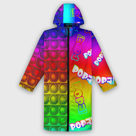 Дождевик унисекс 3D с принтом POP it в городе Новоалтайск,  |  | pop it | rainbow | simple dimple | toy | игрушка | поп ит | радуга | симпл димпл