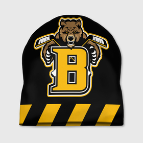 Шапка 3D с принтом BOSTON BRUINS , 100% полиэстер | универсальный размер, печать по всей поверхности изделия | black | boston | bruins | hockey | ice | logo | nhl | sport | usa | бостон | брюинз | кубок | логотип | медведь | нхл | спорт | стэнли | хоккей