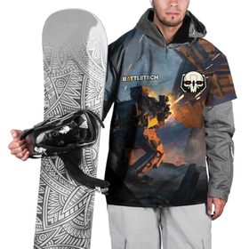 Накидка на куртку 3D с принтом Battletech warrior в Курске, 100% полиэстер |  | battle tech | battletech | game | games | батл тех | батлтеч | игра | игры | мех | мехи | роботы