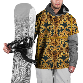 Накидка на куртку 3D с принтом luxury style в Петрозаводске, 100% полиэстер |  | 3d | 3д | luxury | абстракция | золото | паттерн | роскошь | текстуры