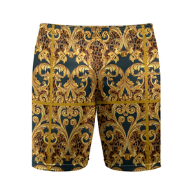 Мужские шорты спортивные с принтом luxury style в Тюмени,  |  | 3d | 3д | luxury | абстракция | золото | паттерн | роскошь | текстуры