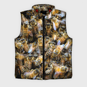 Мужской жилет утепленный 3D с принтом Пчёлы в Екатеринбурге,  |  | живность | животное | животные | насекомое | насекомые | пчела | пчёлка | пчёлки | пчёлы