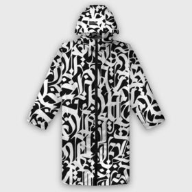 Дождевик унисекс 3D с принтом КАЛЛИГРАФИЯ   CALLIGRAPHY в Ухте,  |  | calligraphy | буквы | искусство оформления знаков | каллиграфия | красивое письмо | узор | эстетика.