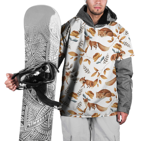 Накидка на куртку 3D с принтом Лиса в Кировске, 100% полиэстер |  | Тематика изображения на принте: лис | лиса | лиса гуляет | лиса спит | личика
